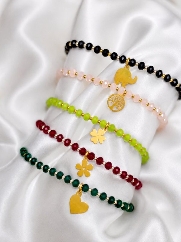 pulseira colorida pendente personalizado