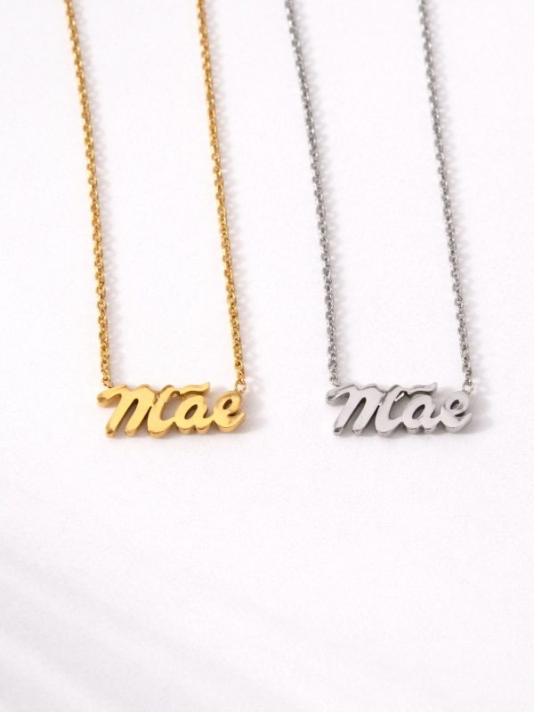 Colar com Pendente Mãe em Aço – foto 2