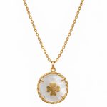 Colar com Medalhão Personalizado em prata banhado a ouro