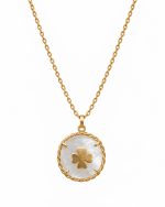 Colar com Medalhão Personalizado em prata banhado a ouro