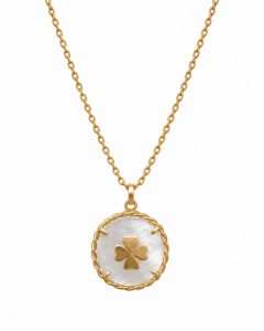 Colar com Medalhão Personalizado em prata banhado a ouro