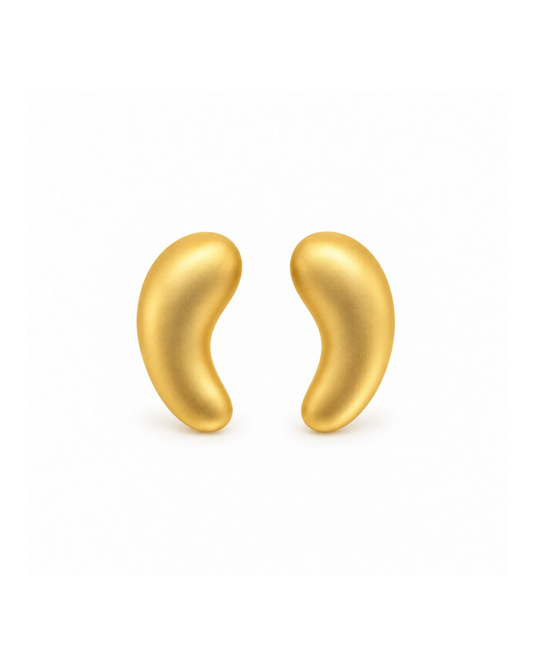 Site 0 Brincos Forma de Gota em prata banhada a ouro