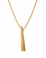 Colar Pendente Barra em prata banhado a ouro