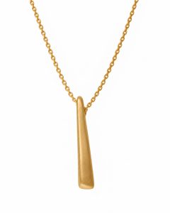 Colar Pendente Barra em prata banhado a ouro