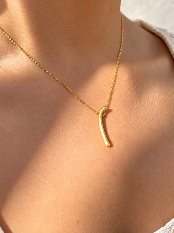 Pendente do Colar Essence II em prata banhado a ouro