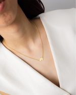Colar Essence III com pendente de dois corações unidos