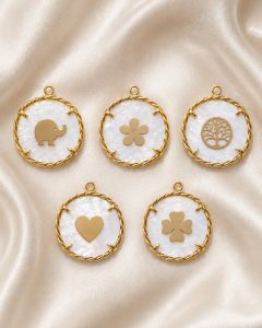 Medalhões personalizáveis do Colar Essence V