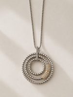 Colar Circular em Aço com Detalhes Dourados – foto 2